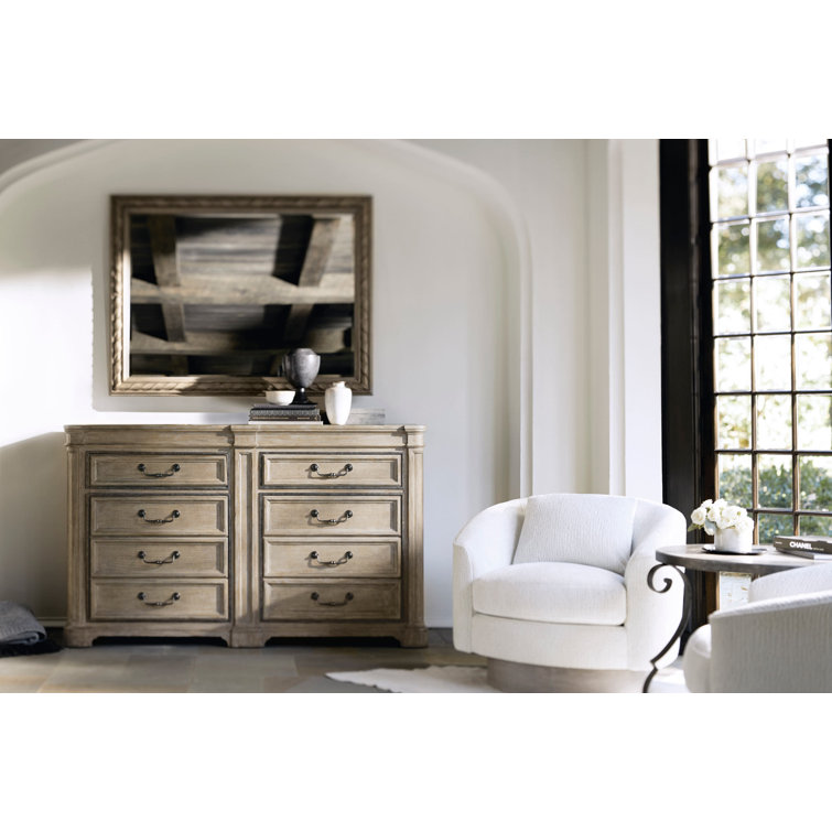 Villa Toscana Brown Pine Rectangular Wall Mirror