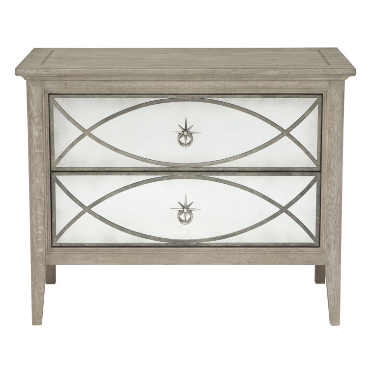 Marquesa 2 - Drawer Bachelor's Chest in Off White/Gray Cashmere