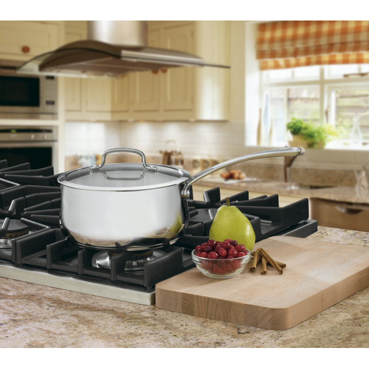 Stainless Steel 3 Quart Saucepan with Glass Lid