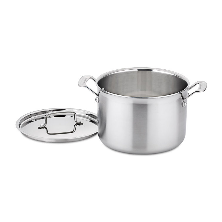 Stainless Steel 8 Qt. Stockpot with Lid and Cool Touch Handles