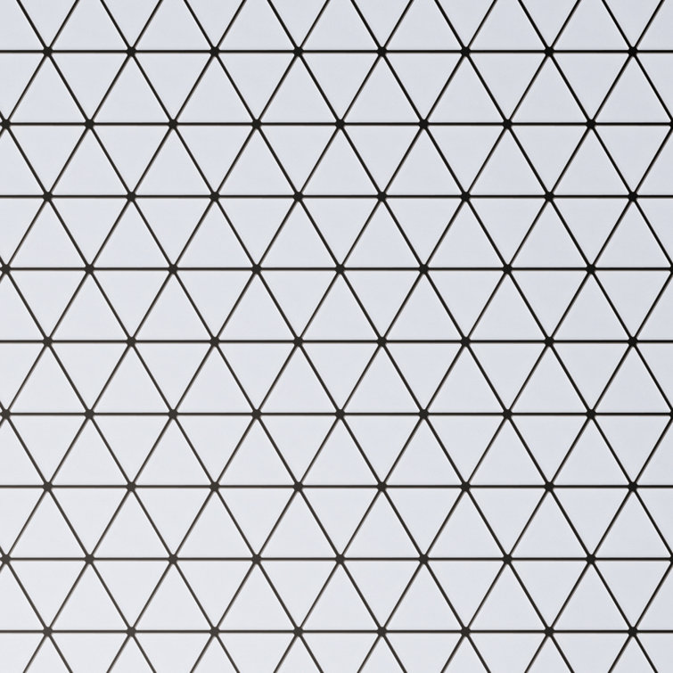White Porcelain Grid Mosaic Wall & Floor Tile Sheet
