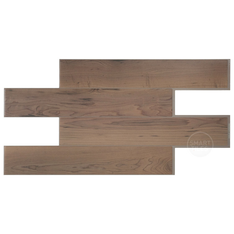 Maple Peel and Stick Gel Backsplash Tile 22'' x 12'' Set