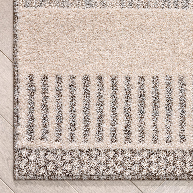 Harlow Briar Modern Tribal Abstract Beige 5' x 7' Synthetic Rug