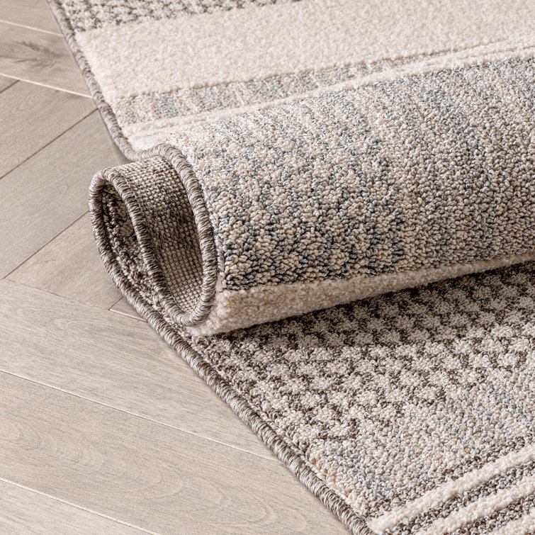 Harlow Briar Modern Tribal Abstract Beige 5' x 7' Synthetic Rug