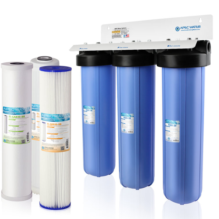 APEC 3-Stage Blue Whole House Water Filter System