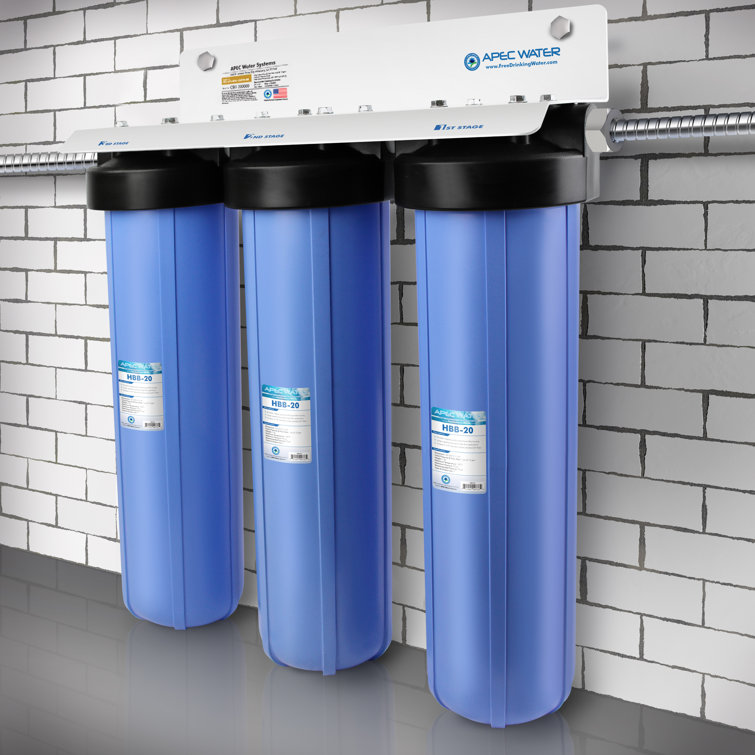 APEC 3-Stage Blue Whole House Water Filter System
