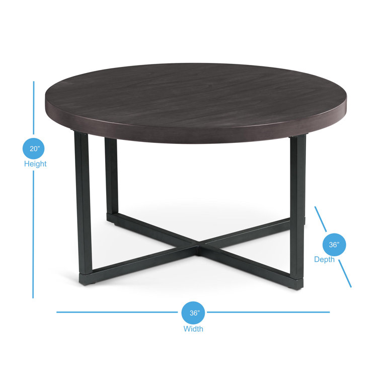 Yukon Dark Brown Wood Coffee Table with Stools