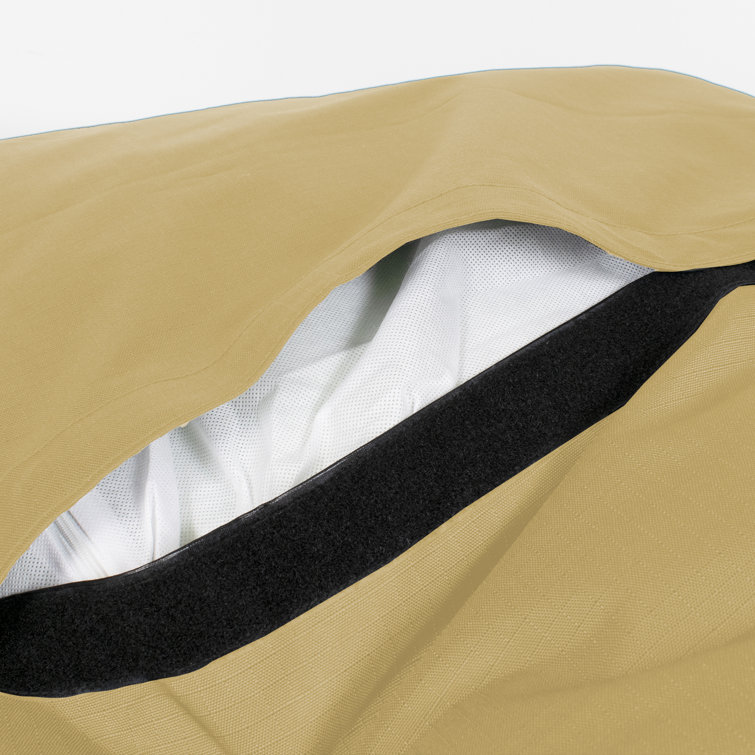 Small Tan Waterproof Chew Resistant Outdoor Pet Bed
