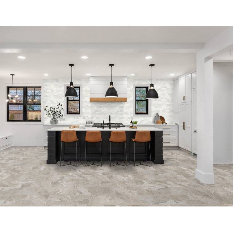 Daphne White Matte Peel and Stick Marble Mosaic Tile