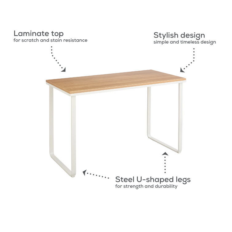 Beech-Top White U-Shaped 47" Steel Workstation Desk