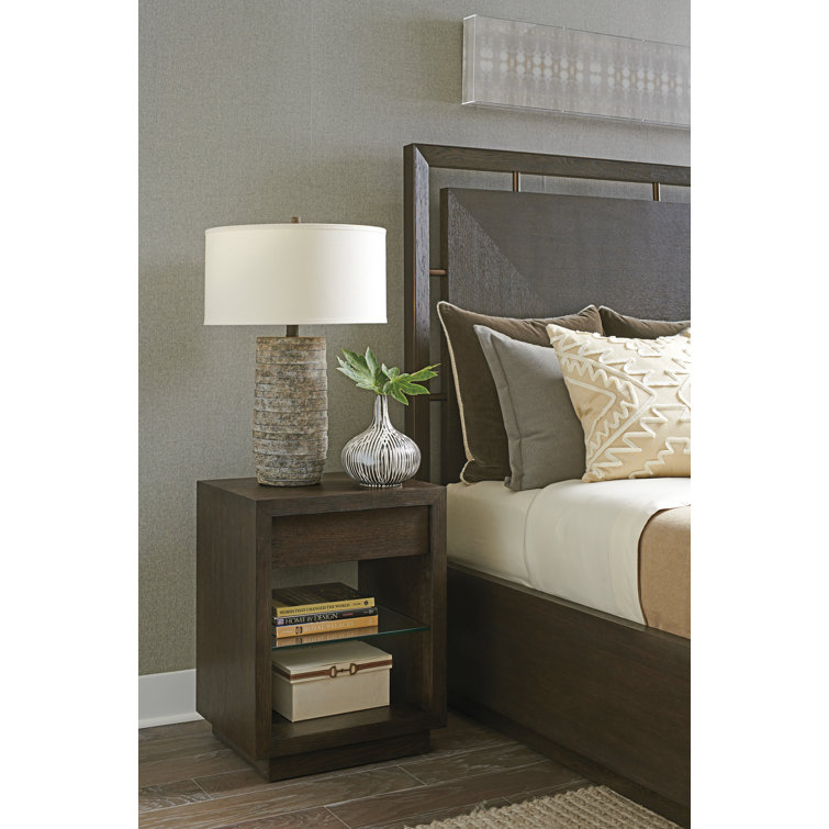 Park City 22" Brown Solid Wood Nightstand with Drawer
