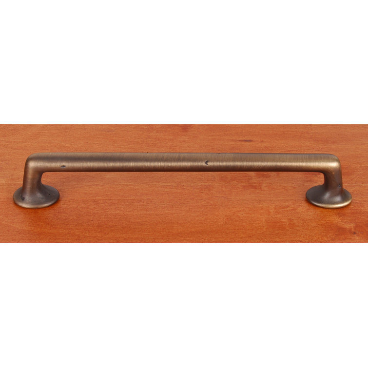 Antique Brass Rustic Cylindrical Bar Pull with Hardware