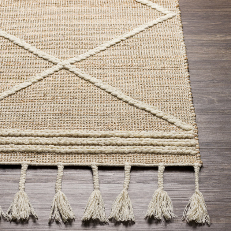 Serene Ivory Braided 8' x 10' Handmade Wool Area Rug