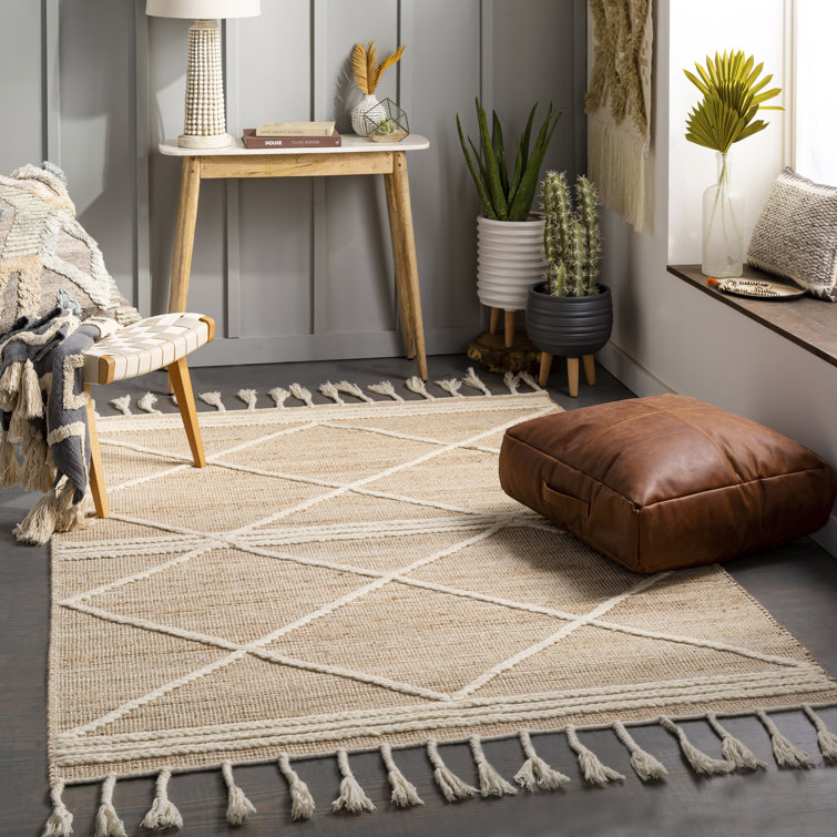 Serene Ivory Braided 8' x 10' Handmade Wool Area Rug