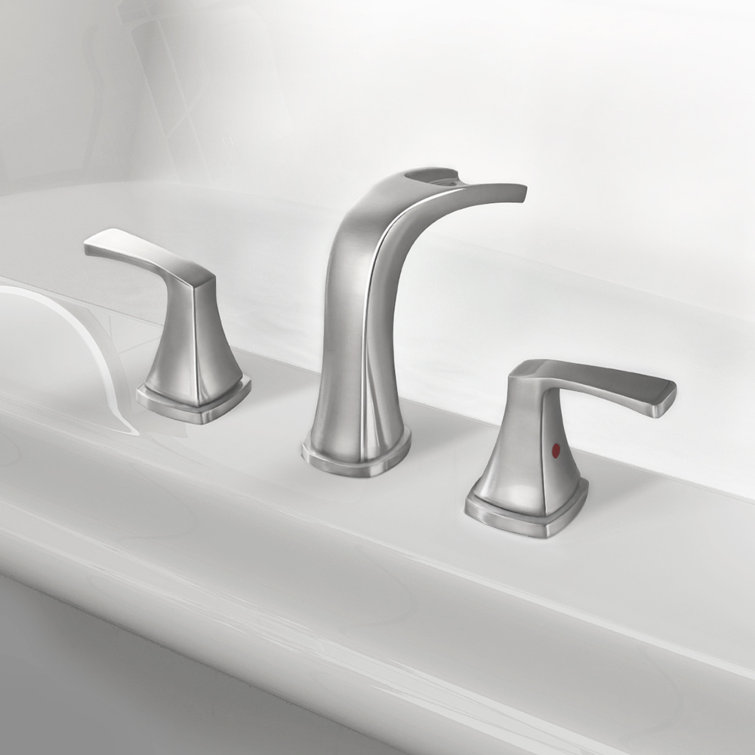 Doris Brushed Nickel 2-Handle Waterfall Roman Tub Faucet