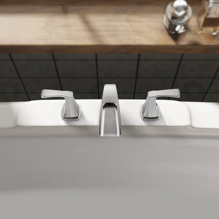 Doris Brushed Nickel 2-Handle Waterfall Roman Tub Faucet
