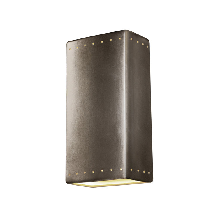 Black Ceramic Dimmable Outdoor Flush Mount Light