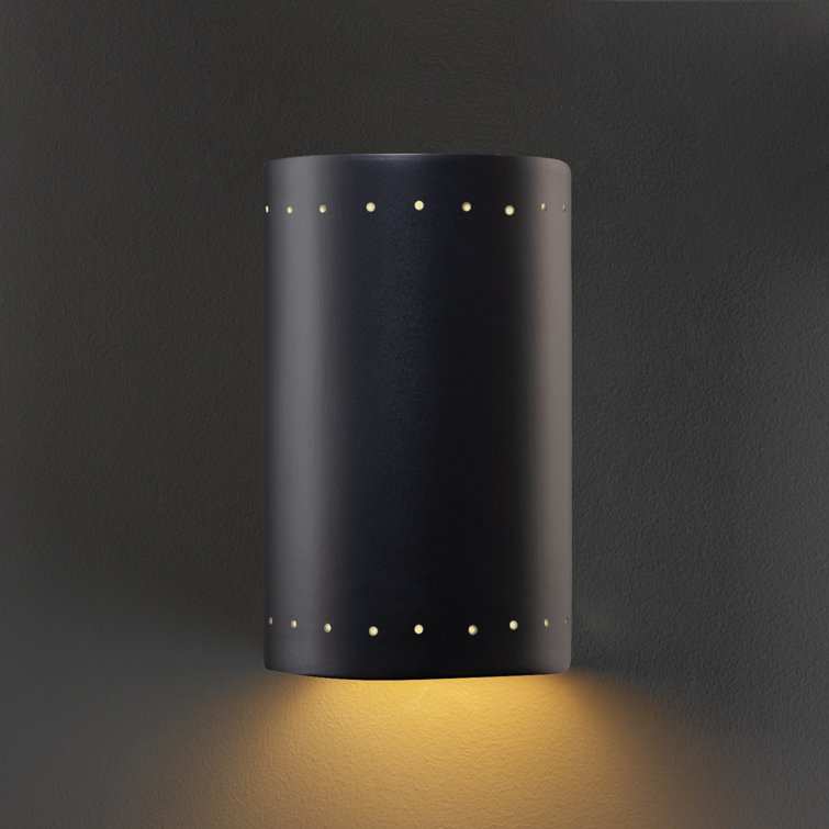 Fells Dimmable Black Iron 9.5" Wall Sconce