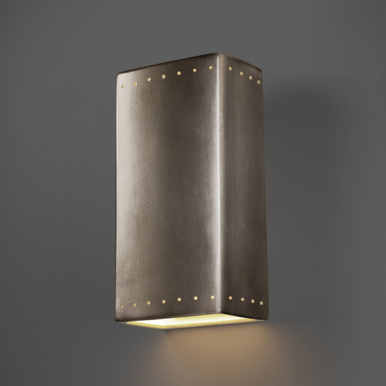 Black Ceramic Dimmable Outdoor Flush Mount Light