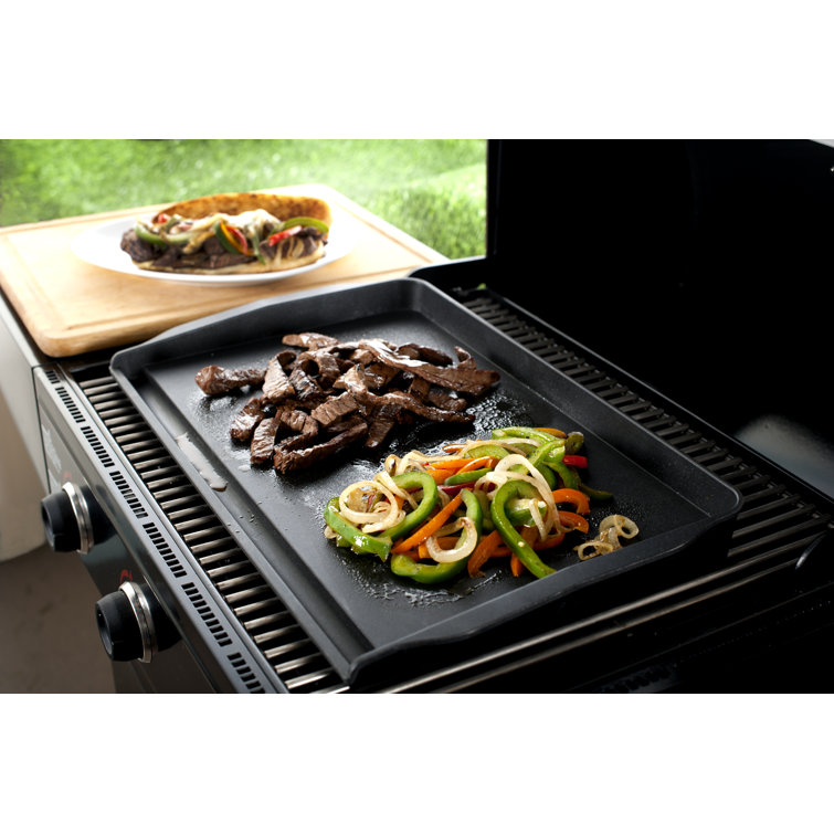 Nordic Ware 20" Black Non-Stick Double Backsplash Griddle