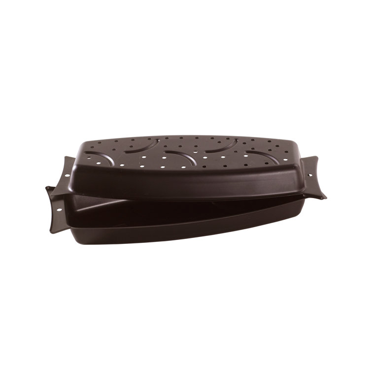 Black Aluminized Steel Grill Steam Bake Multi-Cooker