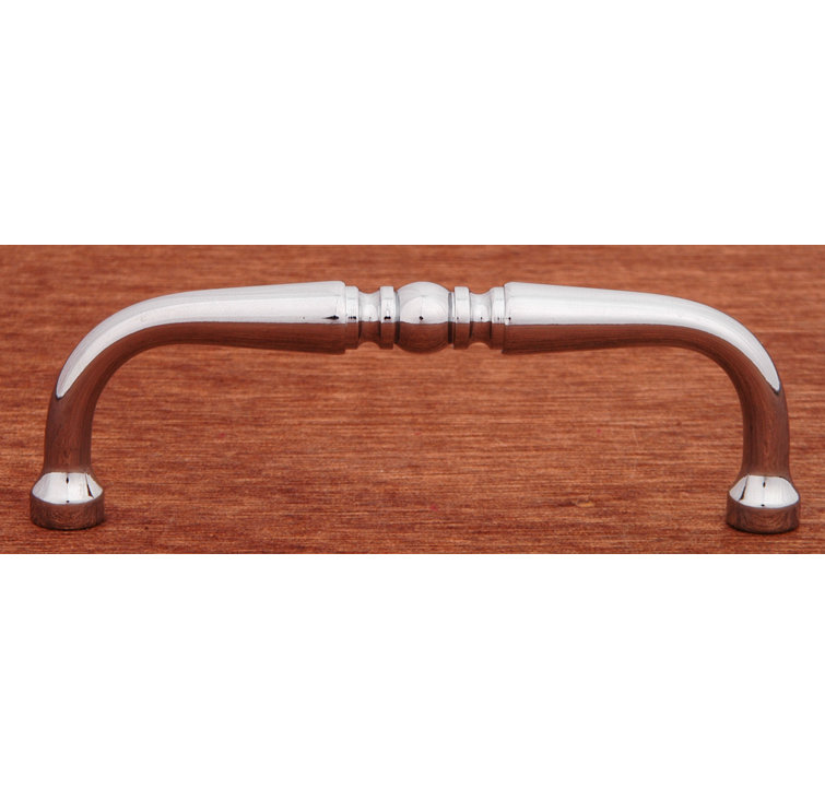 Polished Chrome Solid Brass Modern Arch Pull Bar