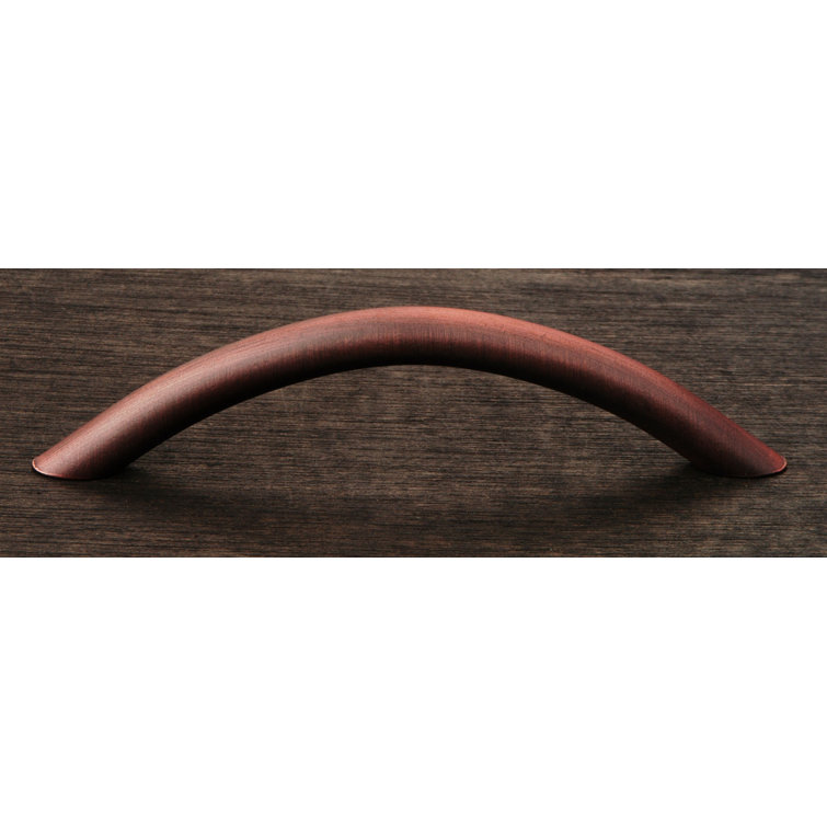 Distressed Copper 4" Arch Bar Cabinet Pull with Mounting Hardware
