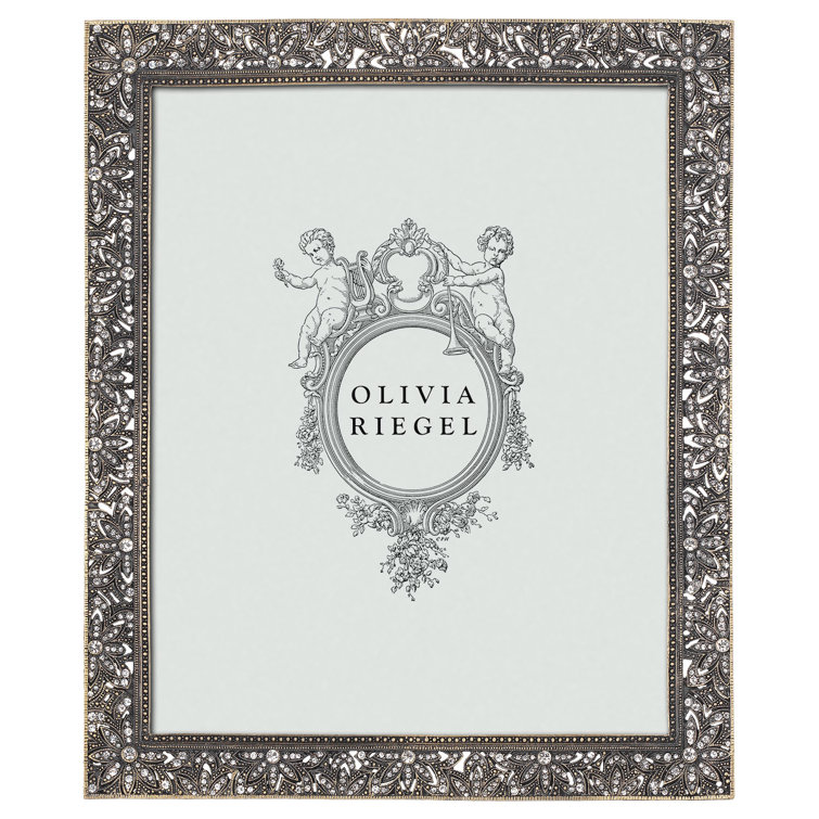 Bronze and Crystal 8" x 10" Tabletop Picture Frame