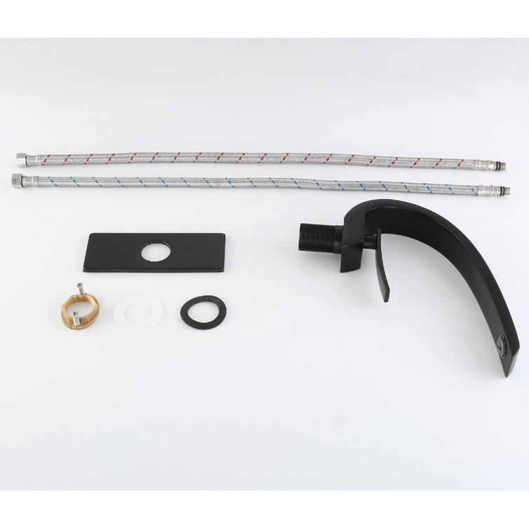 Matte Black Single-Handle High Arc Bathroom Faucet
