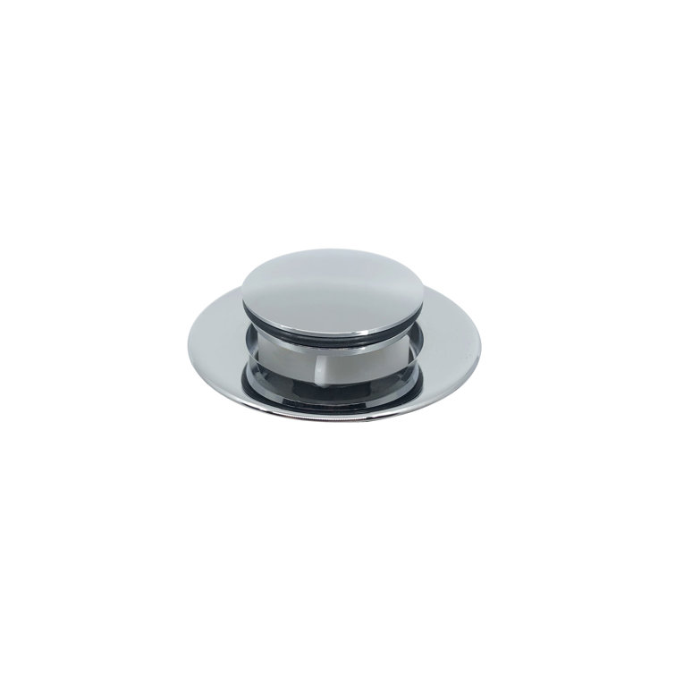 Chrome Single-Handle Bathroom Faucet with Metal Drain Assembly