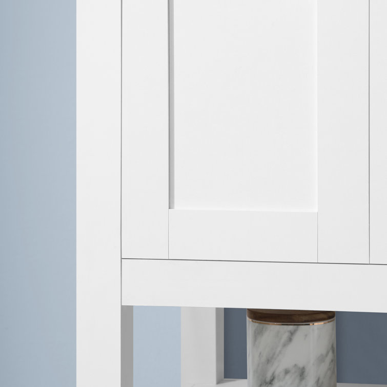 Vegas 24" Pure White Freestanding Bathroom Vanity with Sink