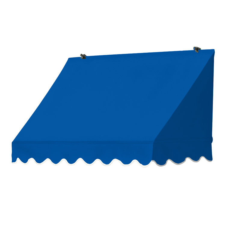 Pacific Blue Acrylic Fabric Retractable Window/Door Awning