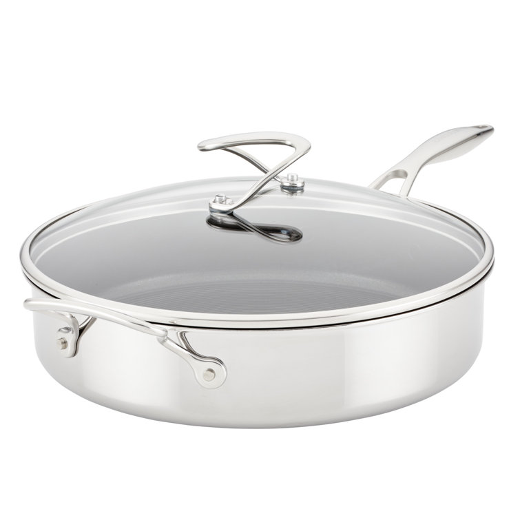 Stainless Steel Nonstick 5 Quart Sauté Pan with Lid
