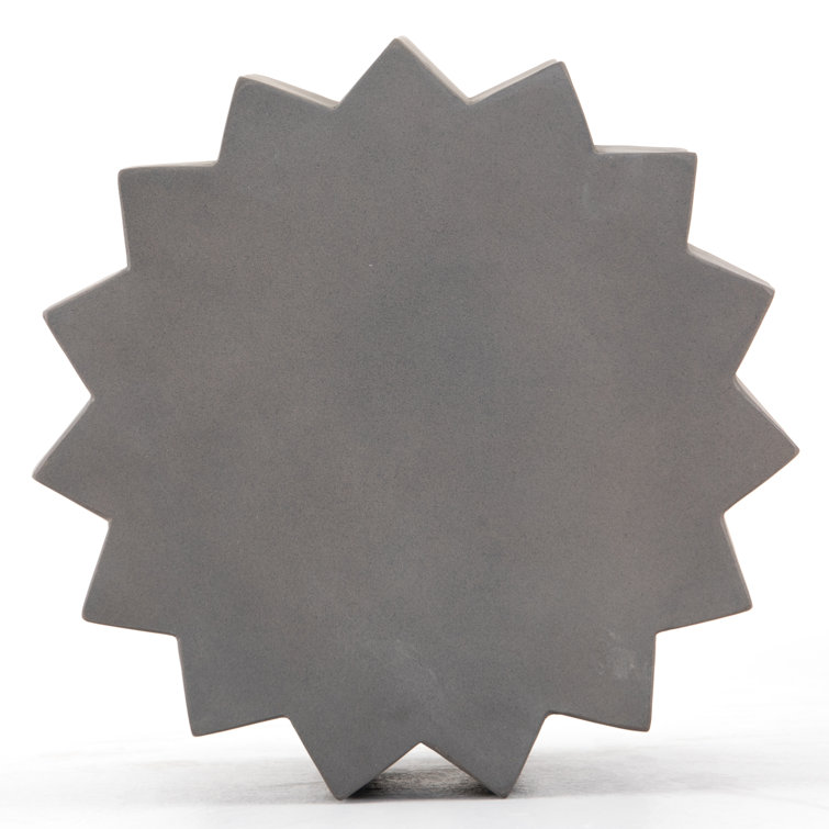 Everett Octagonal Dark Grey Concrete Outdoor Side Table