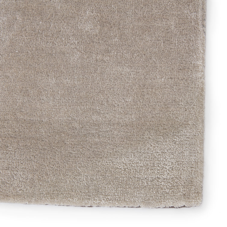Handmade Black and Gray Geometric Wool Rug