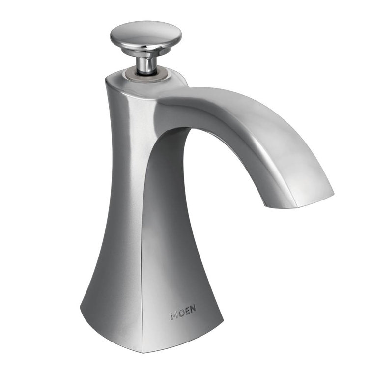 Stainless Steel Transitional Soap Dispenser with Chrome Finish
