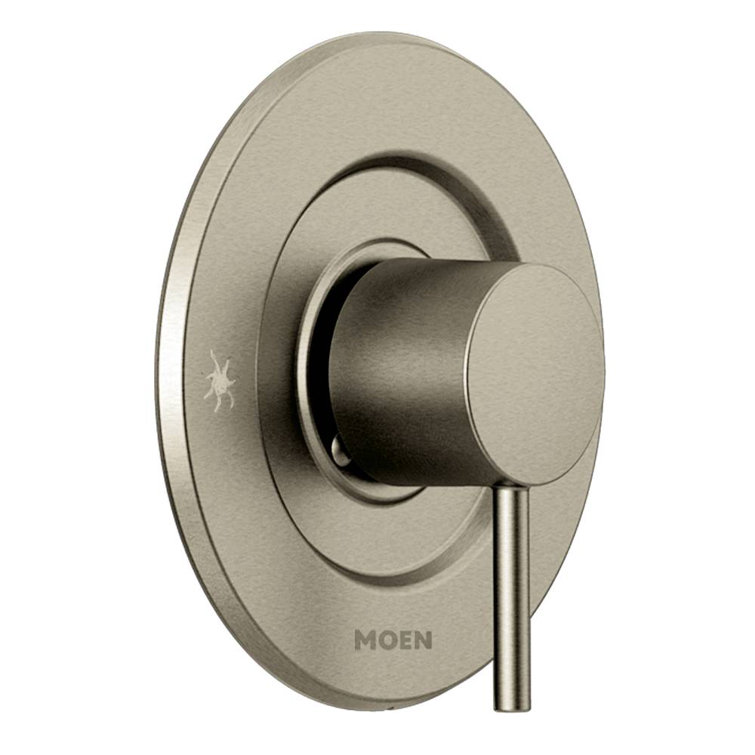 Align Modern Brushed Nickel Shower Lever Handle, 7" Height