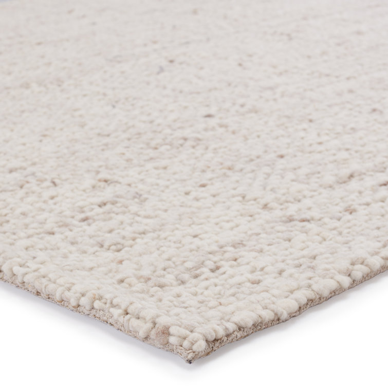 Cambridge Season 6' x 9' Gray Basket Weave Handwoven Wool Rug