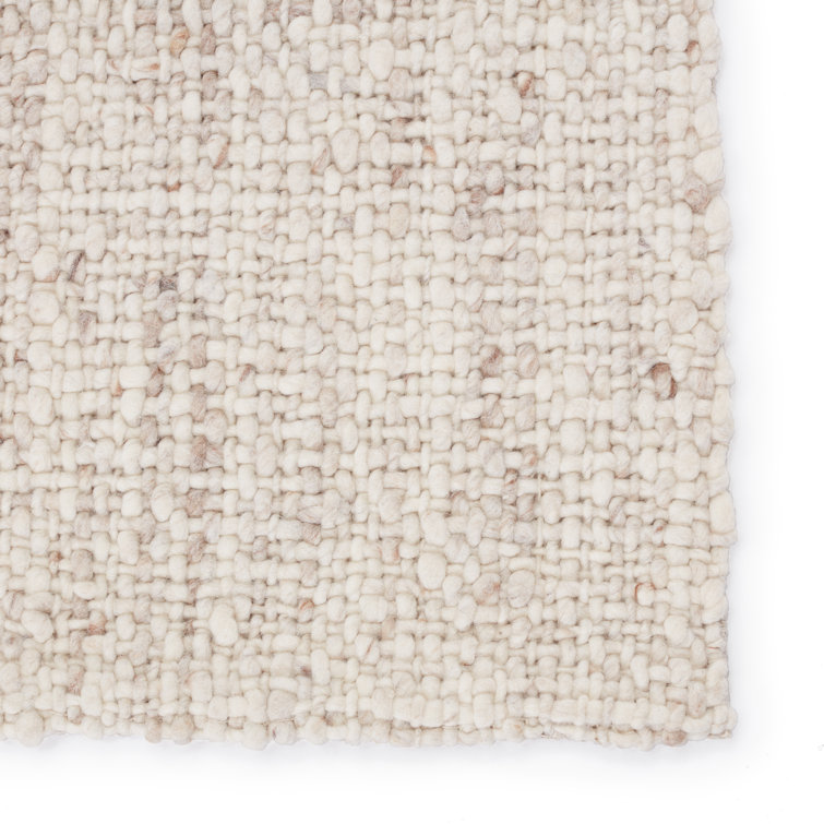 Cambridge Season 6' x 9' Gray Basket Weave Handwoven Wool Rug