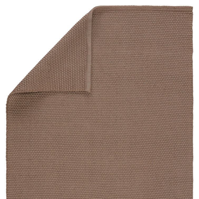 Indira Earth Brown Flat Woven Synthetic 5' x 8' Rug