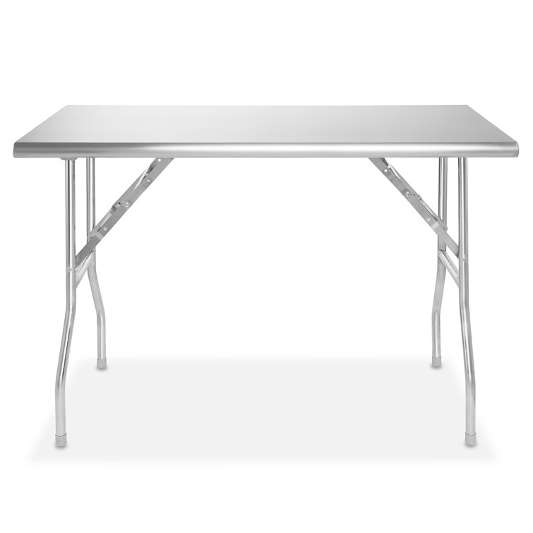 Stainless Steel Heavy-Duty 48" Folding Work Table