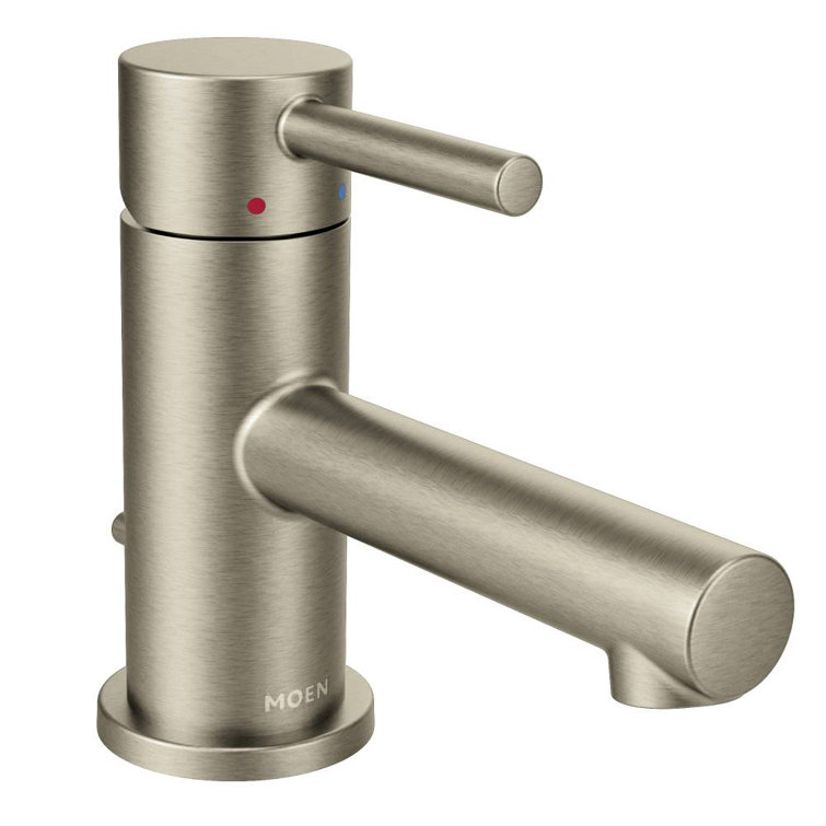 Modern Single-Handle Bathroom Faucet in Sleek Black with Nickel Accents