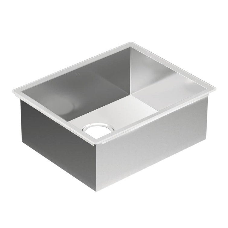 22" x 18" Stainless Steel Undermount Single Bowl Kitchen Sink