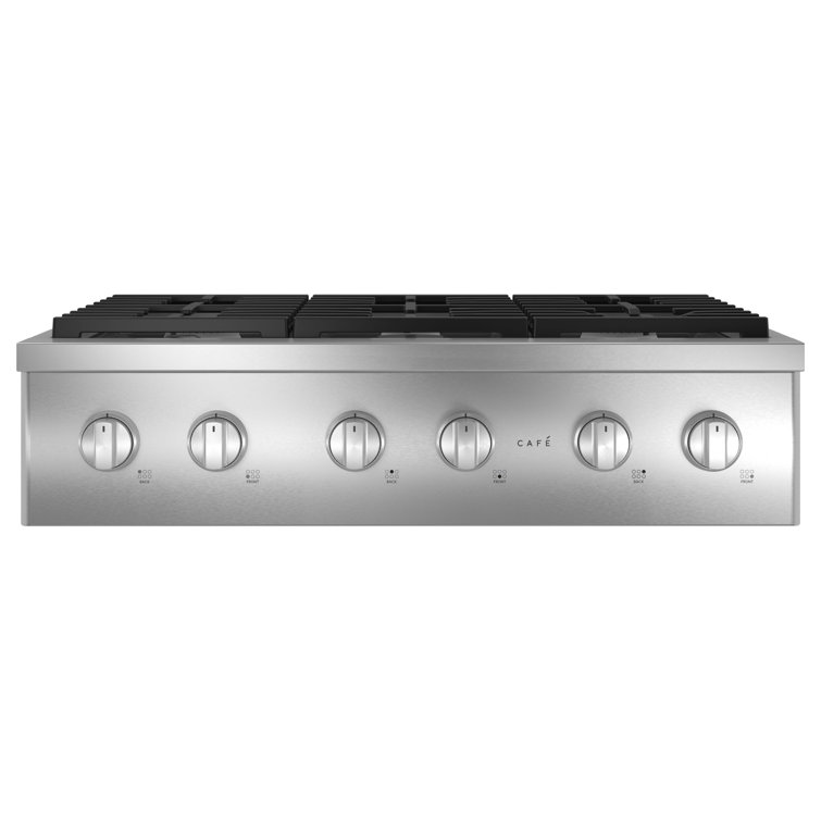 Cafe 36" Stainless Steel 6-Burner Gas Rangetop