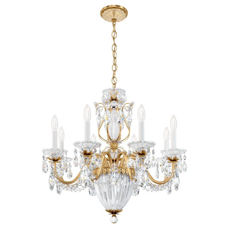 French Gold Bagatelle 11-Light Heritage Crystal Chandelier