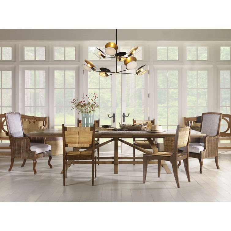Karlie Casual Seagrass Solid Wood Low Side Chair in Brown