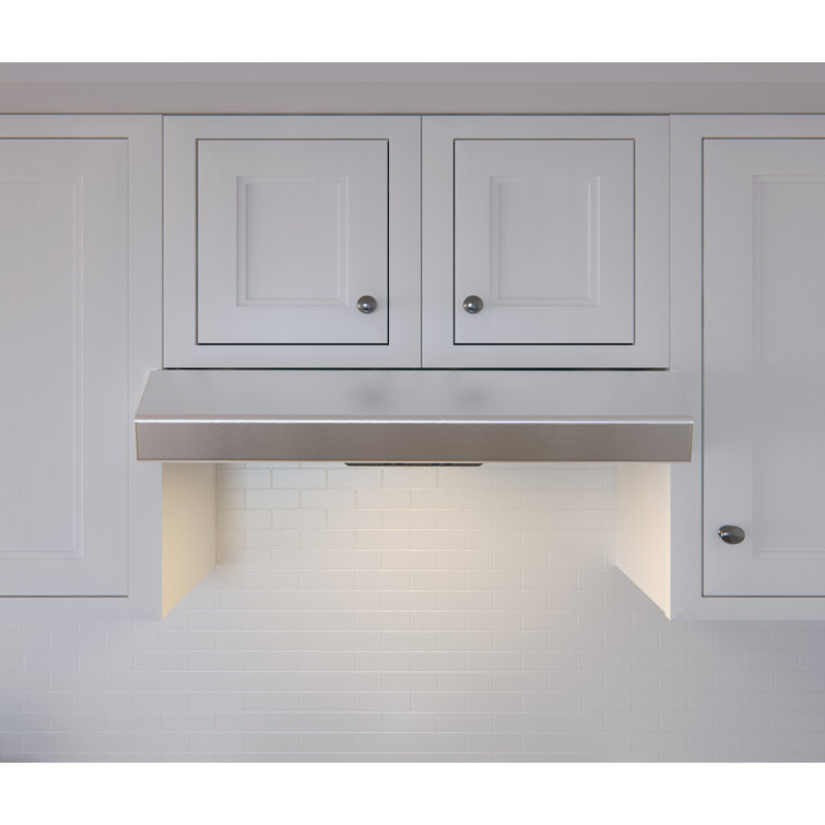 Stainless Steel 24" Convertible Under Cabinet Range Hood with LED Lights