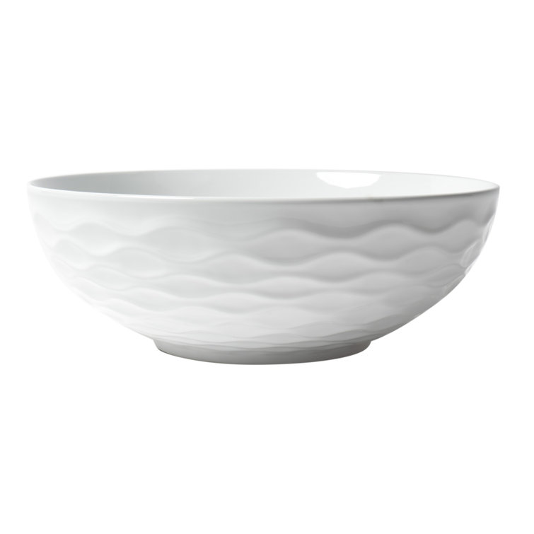 White Ceramic Round Vessel Bathroom Sink