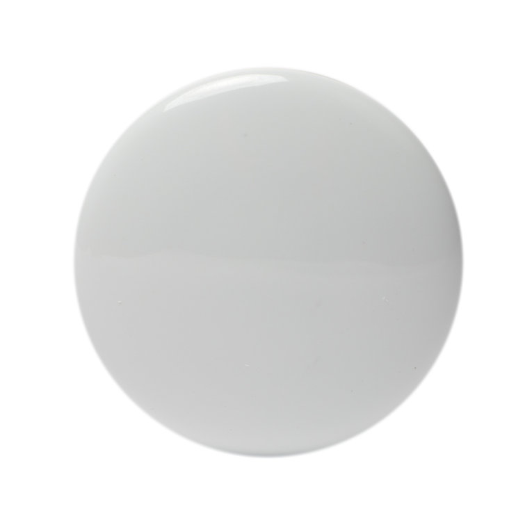 White Ceramic and Brass Mushroom Pop-Up Drain for Sinks