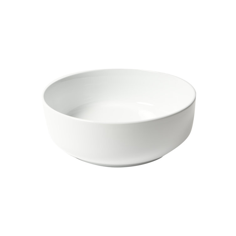 White Ceramic Round Above Mount Bathroom Sink